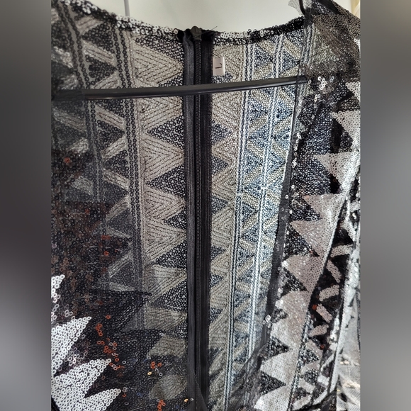 Sequin Split Mini Dress - Picture 6 of 16